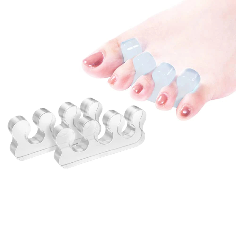 1Pair Toe Separators Nail Polish Separator Pedicure Soft Silicone Qme