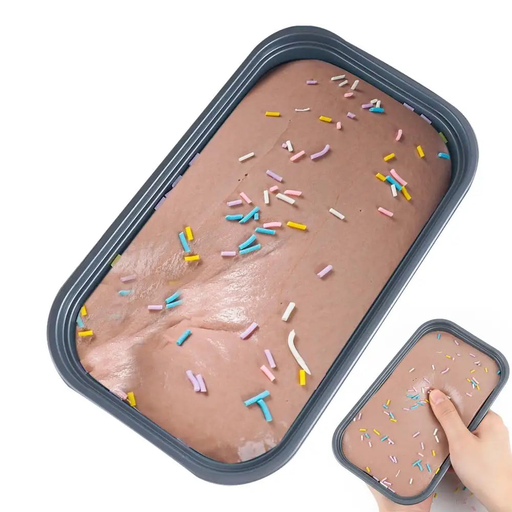 Pastel Cake Squishy Slow Rising Squeeze Sensory Toy Quiet Stress Qme Chocolate