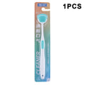 1 Tongue Scraper Soft Silicone Cleaning Toothbrush Oral Cleaner Brush Qme 1PCS