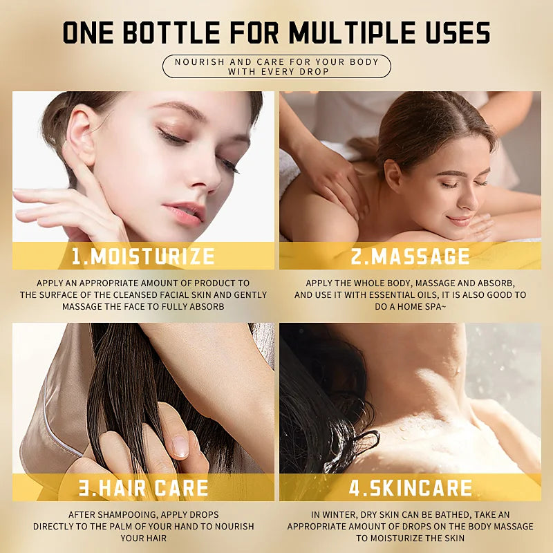 Body Massage Oil Moisturizing Water Locking One Bottle Multi-purpose Qme