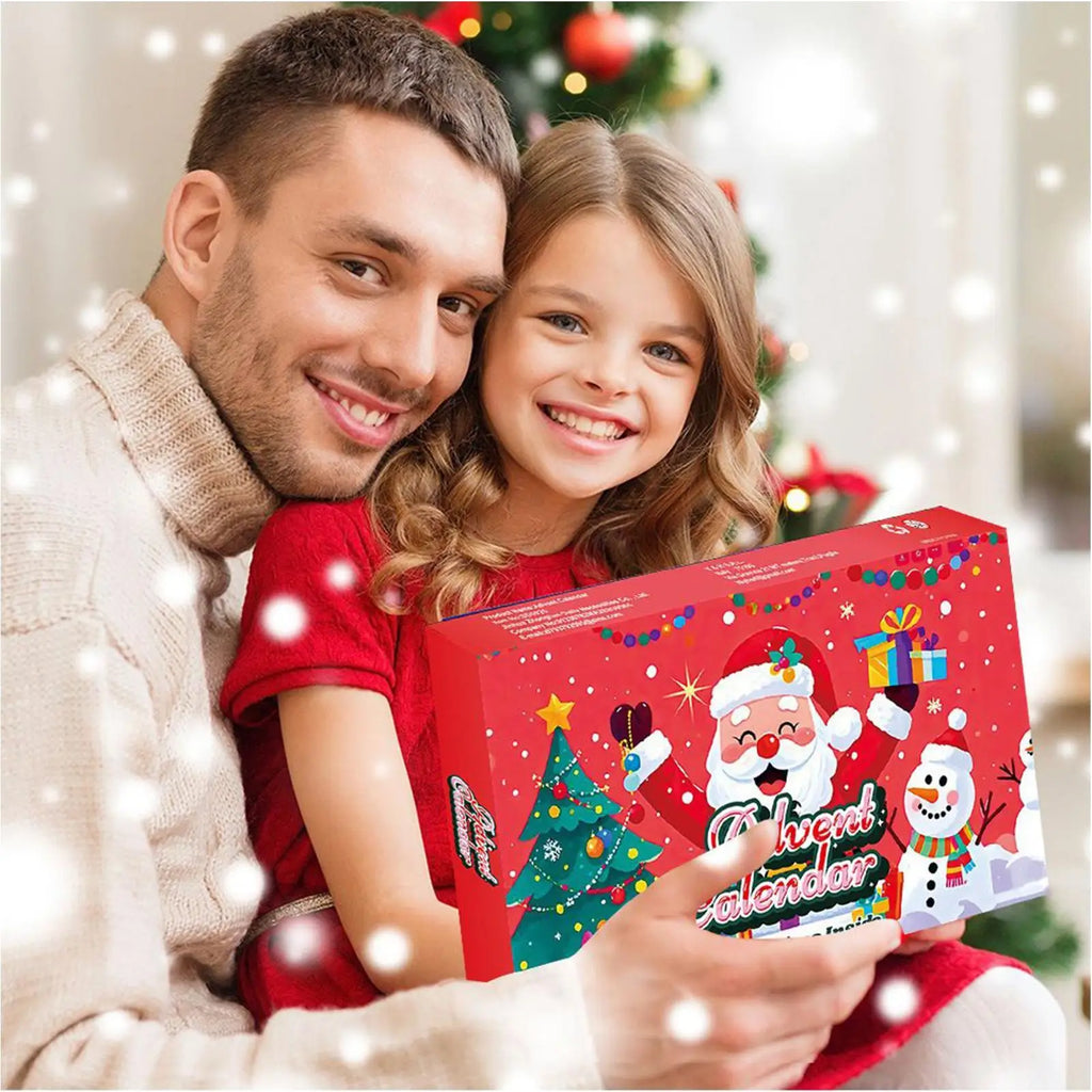 Christmas Countdown Calendar Collectible Animal Keepsake 24-Day Qme