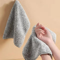 5pcs - Household Japanese style thickened absorbent towel Qme gray 5pcs