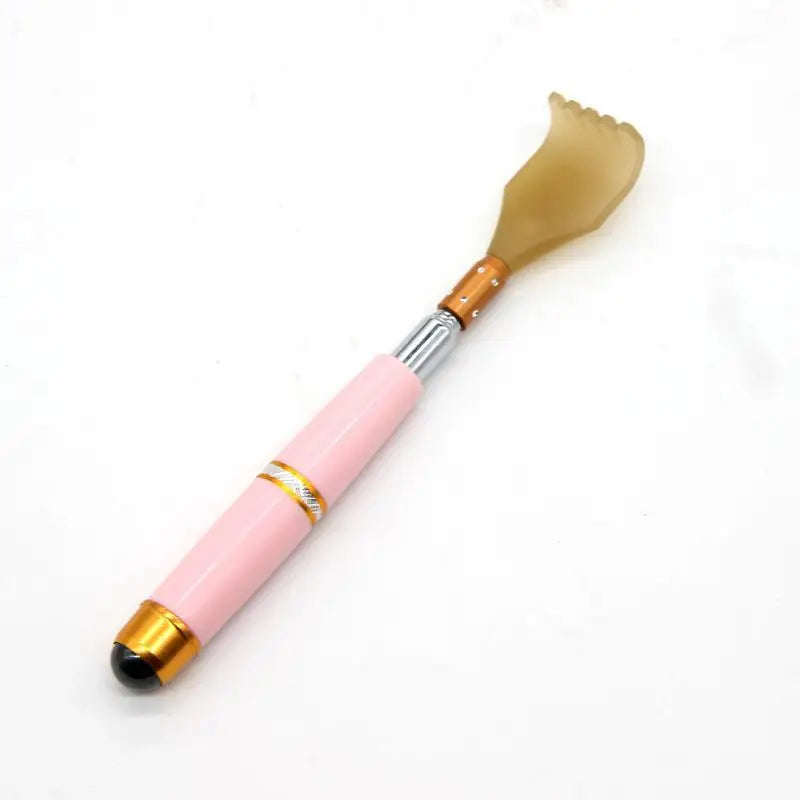 Extendable Magnetic Ball Hackle Back Scratcher Magnet Telescopic Qme Pink