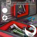 A02F-Foldable Screw Bowl 3Pcs Magnetic Parts Tray Silicone Storage Box For Tool Parts Plumbers Carpenters Qme As Shown