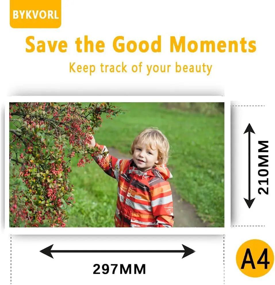 A4(8.27"×11.7") Photo Paper , Waterproof Glossy for Photo Paper，A4 Size 230gsm Waterproof Embossed Card Paper Inkjet Photo Paper Qme