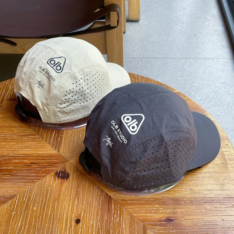 Summer Thin Quick-drying Cap Mesh Breathable Short Brim Hat Outdoor Qme