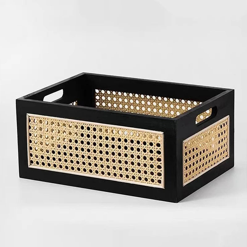 Snacks Sundries Cosmetics Organizer Boxes Home Decor Basket Solid Qme