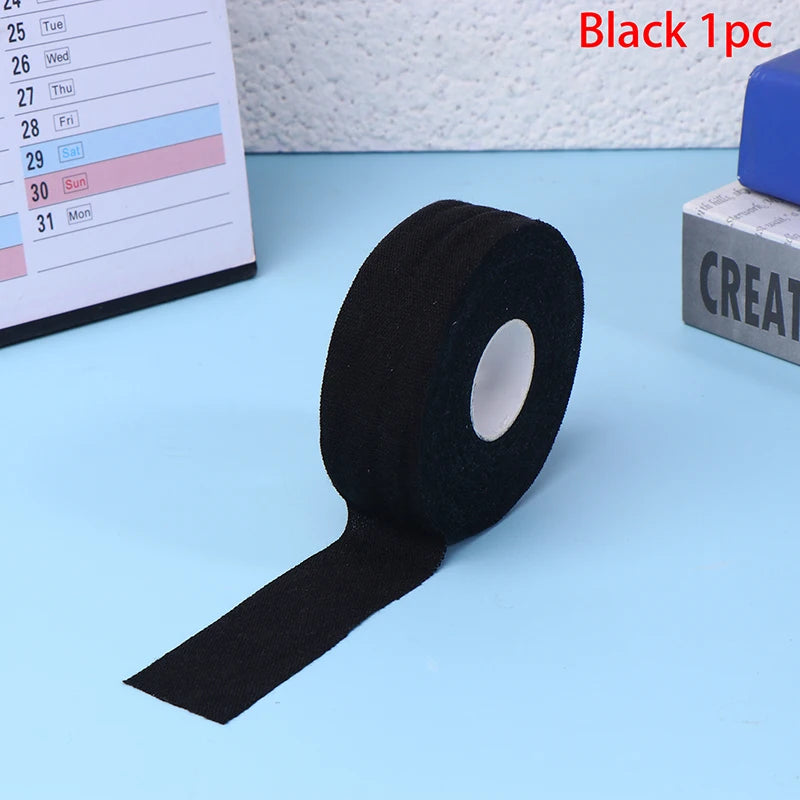 1 Climbing Finger Tape Self-adhesive Elastic Bandage Non-woven Wraps Qme 1 Roll Black