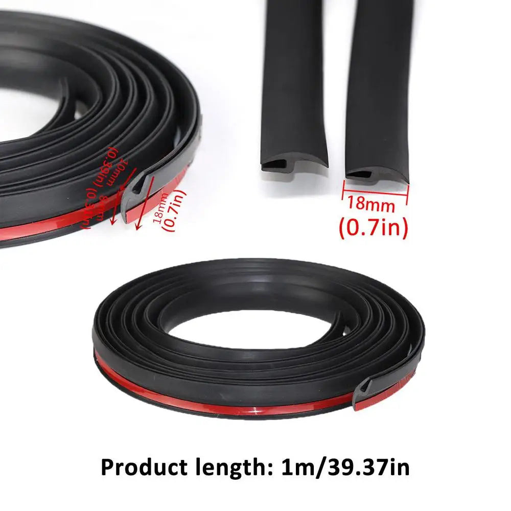 Car Windshield Seal Strip Rubber Front Window Gap Filler Waterproof Qme 1 meter