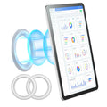 Magnetic Tablet Wall Mount,iPad Holder Mount,Cradle Magnet for IPad, SnapHold Magnetic Sticker for Home,Office,Fridge Qme WHITE