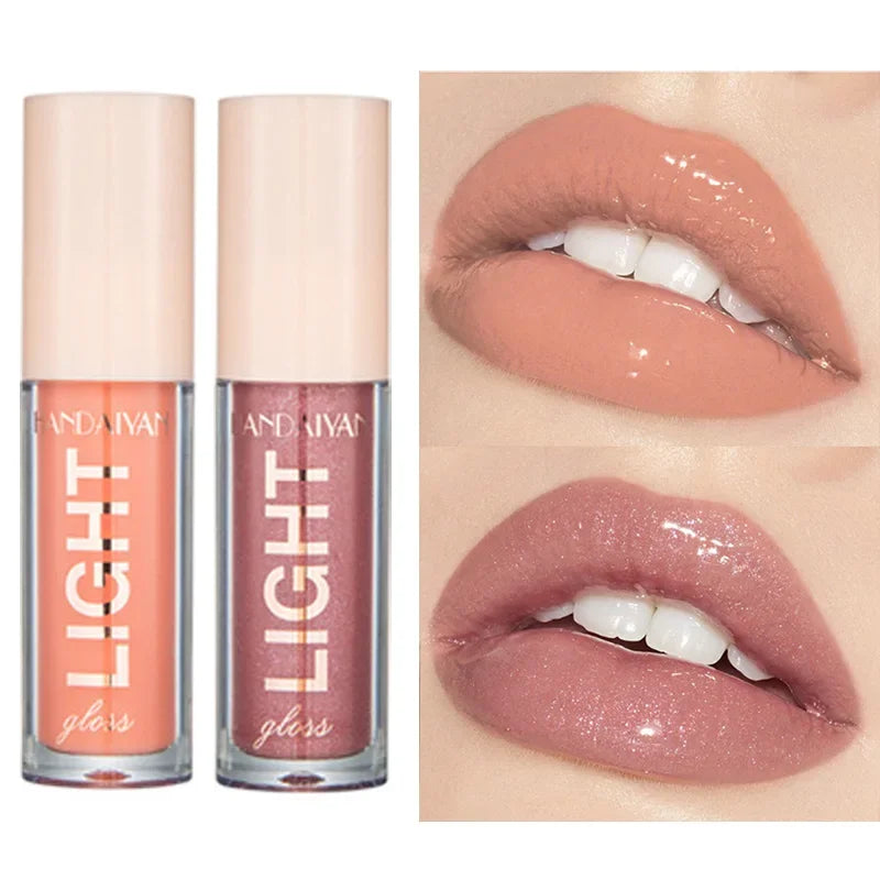 12 Colors Mirror Pearl Lip Gloss Long-lasting Moisturizing Shine Glitter Lip Glaze Waterproof Glass Liquid Lipstick Women Makeup Qme