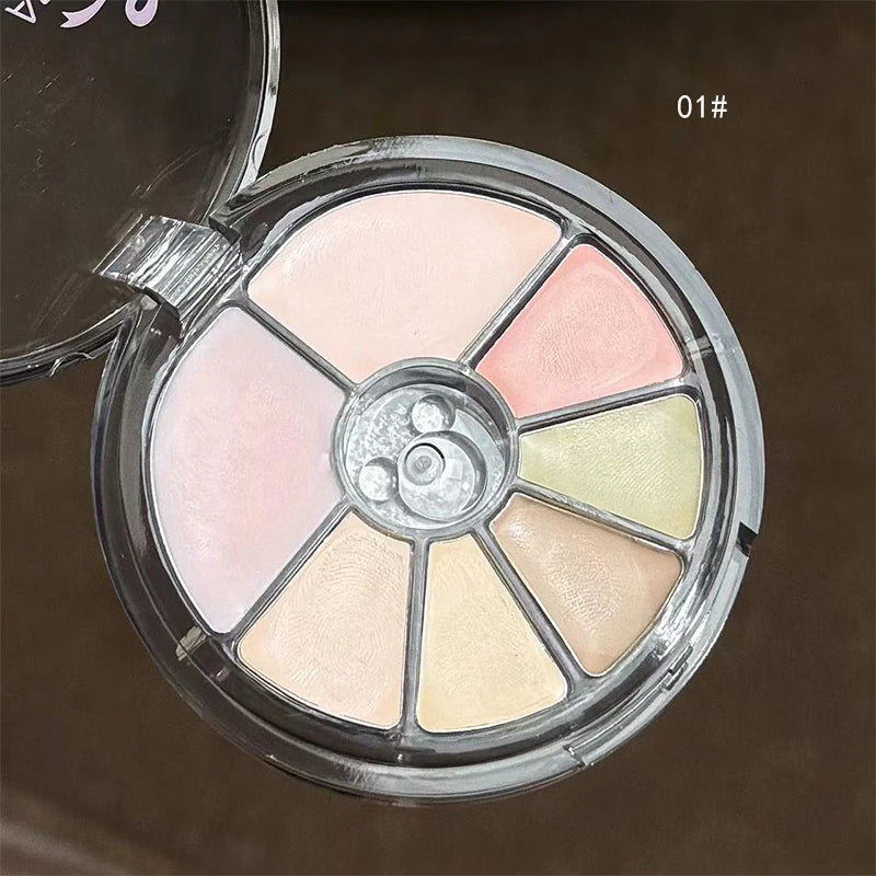 7-color Concealer Cream Long-lasting Moisturizing Water& Sweatproof Qme AE841