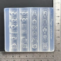 Transparent DIY Acrylic Nail Art Mold French Heart Necklace Butterfly Qme A6