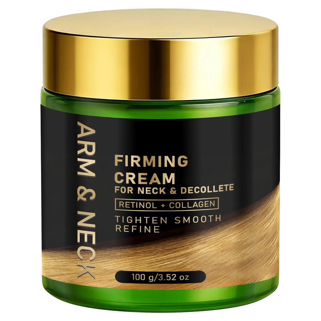 Bee Venom Retinol Collagen Firming Cream, Hydrating Tightening Treatment for Neck & Decollete Qme green 100g