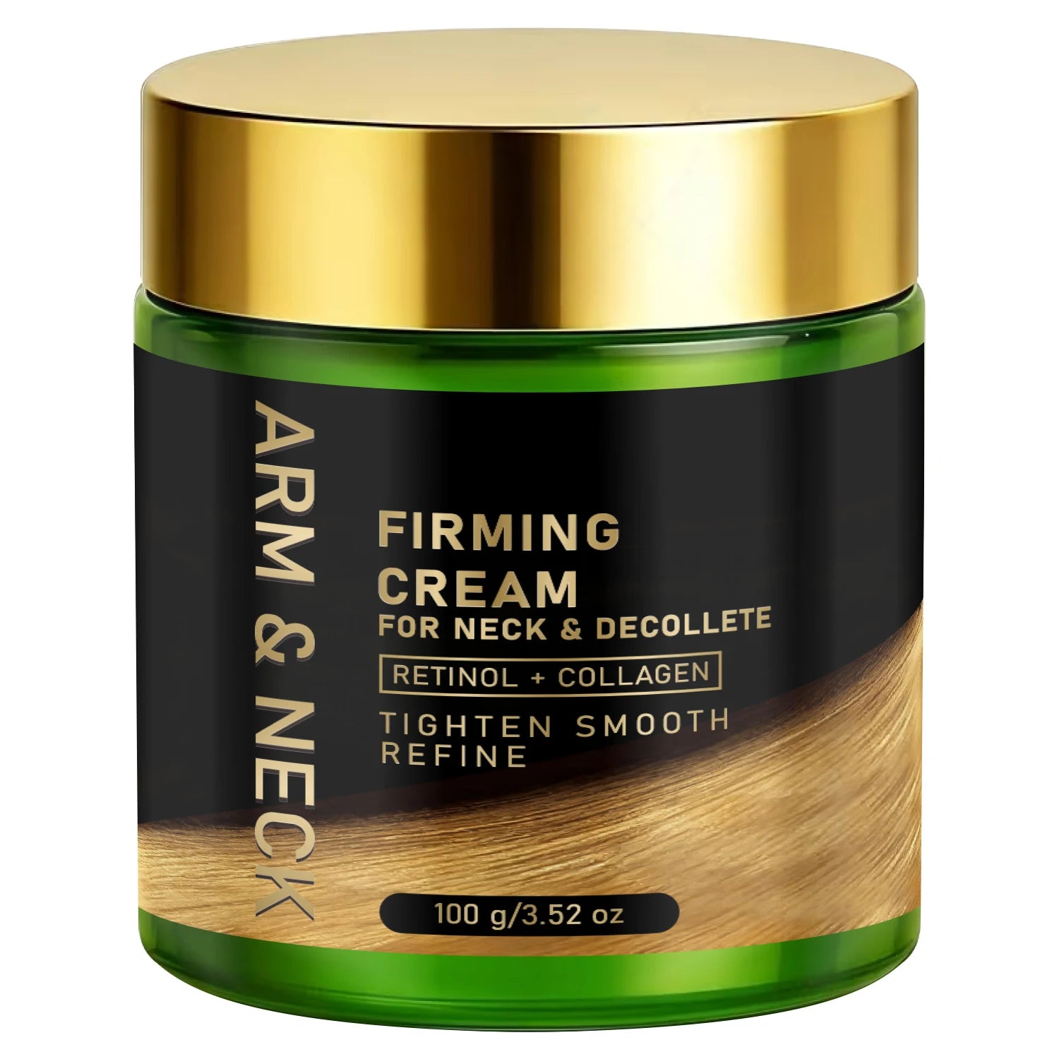 Bee Venom Retinol Collagen Firming Cream, Hydrating Tightening Treatment for Neck & Decollete Qme green 100g