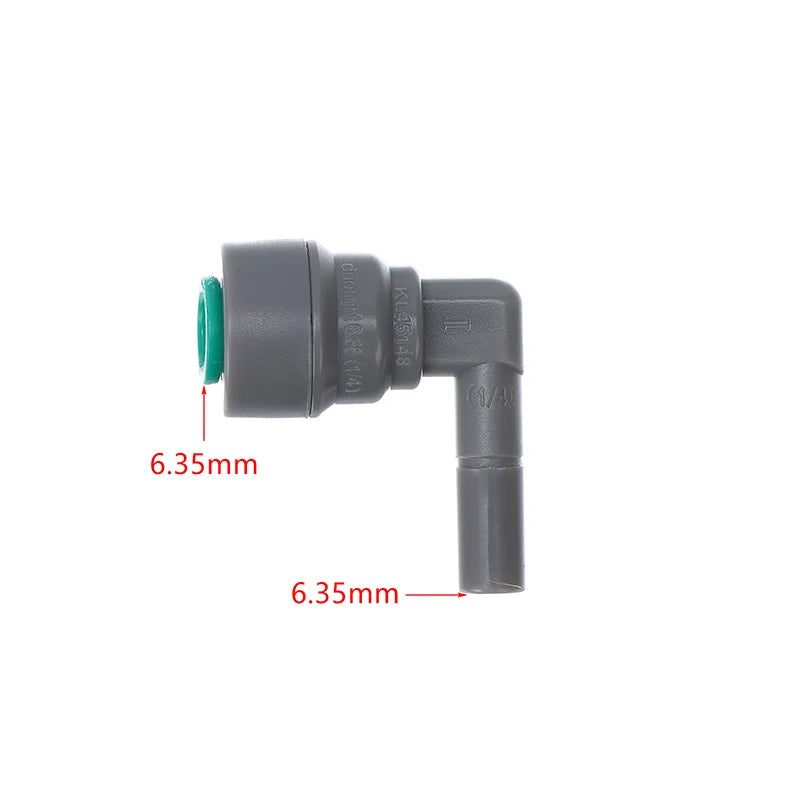 6.35MM 8MM 9.5MM Male To Female Elbow Plastic Quick Connect Pipe Hose Connector Push-in Fittings Joint Qme 6.35mm