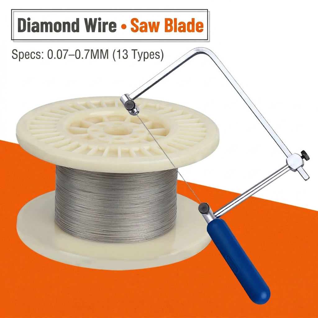 High-precision Diamond Cutting Wire Hand Silver Durable Home Manual Qme