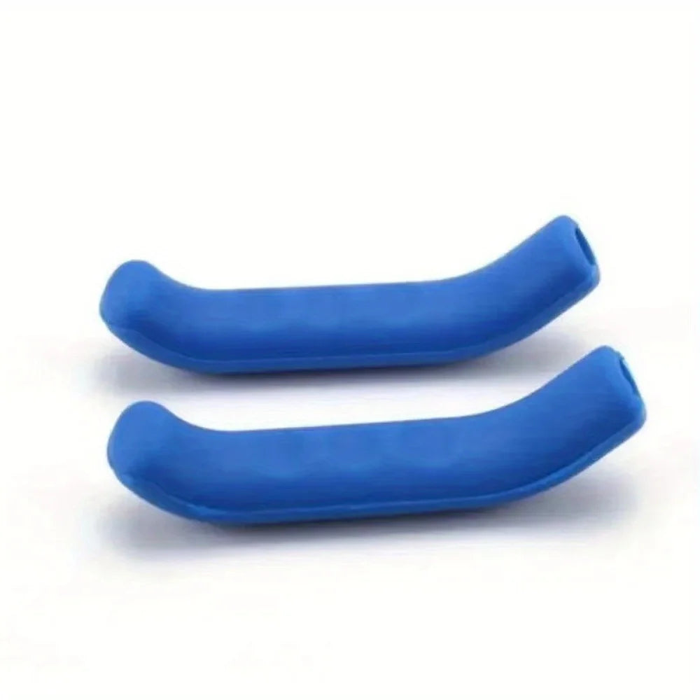 Bicycle Brake Lever Cover, Silicone Brake Lever Handle Protector, Anti Slip Brake Handle Protective Cover, Suitable for Bicycles Qme Blue 1pair