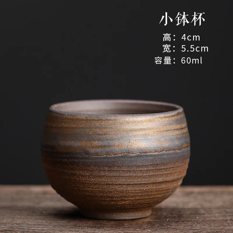 Handmade Coarse Pottery Master Cup Vintage Kiln-changed Tea Tasting Qme <200ml 60ml 1