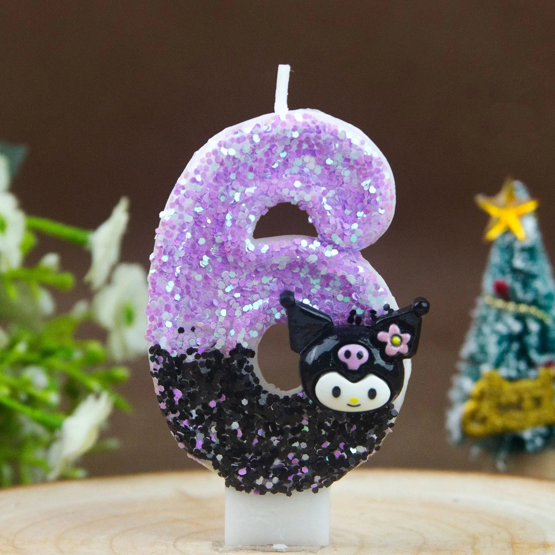 Kuromi Themed Birthday Candles 0-9 Numbers Cartoon Cake Topper Decorations for Kids Party Supplies Qme 6