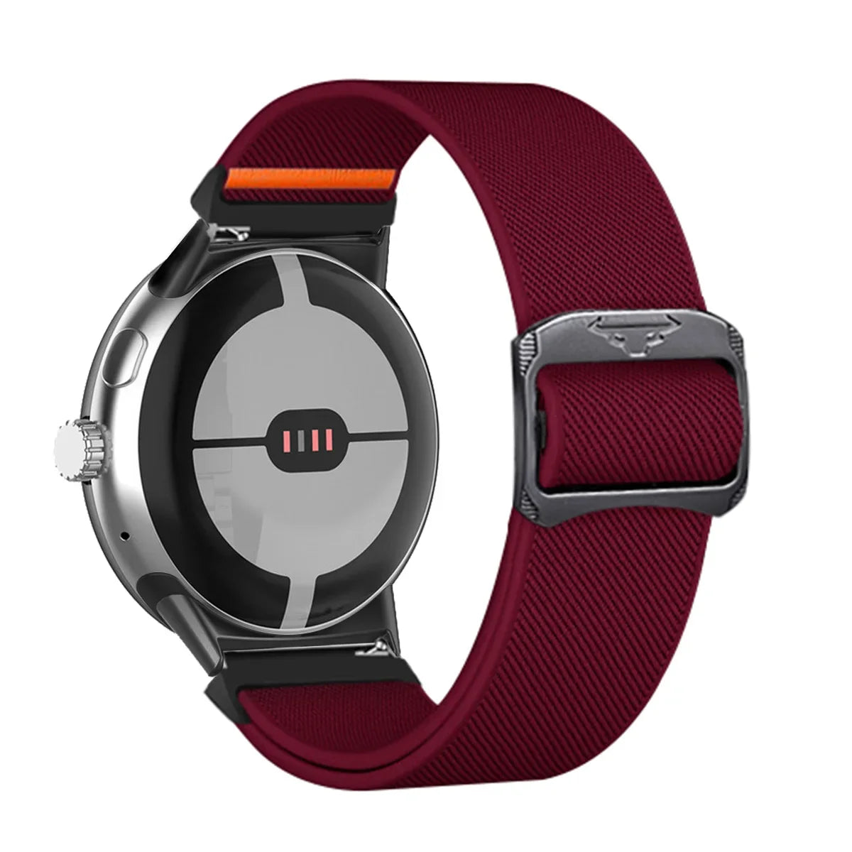 Strap for Google Pixel Watch 3 45mm Nylon Sport Band for Google Pixel Watch1/2/3 41mm Wristband Bracelet Replaced Accessories Qme Wine Red-B Pixel Watch 1 41mm