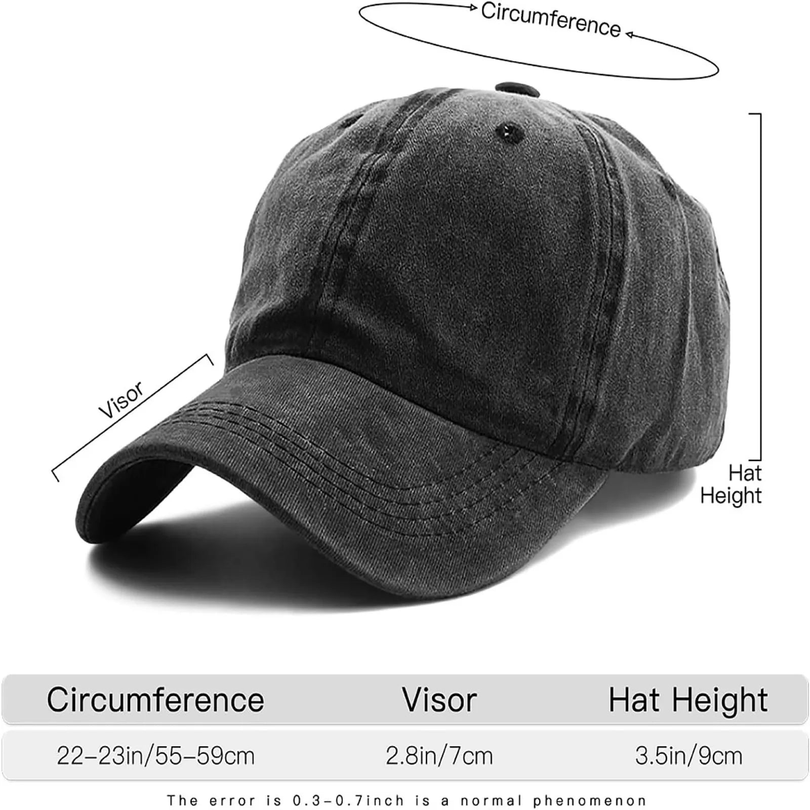 Unisex Washed Vintage Design Commemorative Hat Distressed Adjustable Letter Sun Hat Fashionable Casual Versatile Baseball Cap Qme