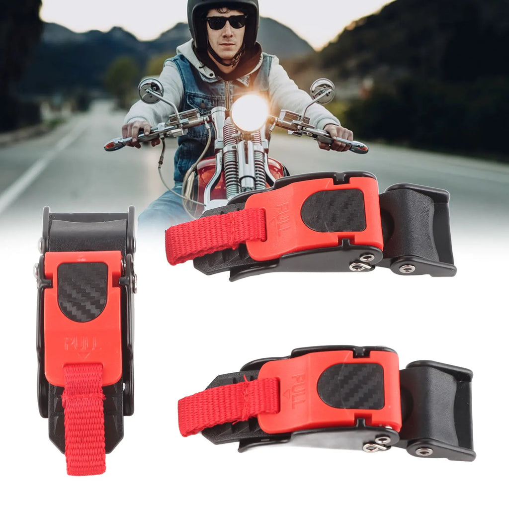 Motorcycle Helmet Buckle 3X Motorcycle Helmet Speed Clip Quick Release Chin Strap Button Pull Buckle Bike Helmet Button Buckle Qme