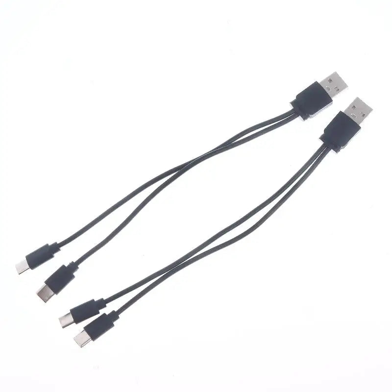 1 USB Type-c Splitter Adapter Cable 2 3 4 5 Port C Multiple Charging Qme 1 to 2 2PCS