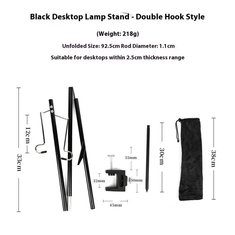Portable Lighting Brackets Outdoor Camping Lantern Stand Tabletop Qme 4