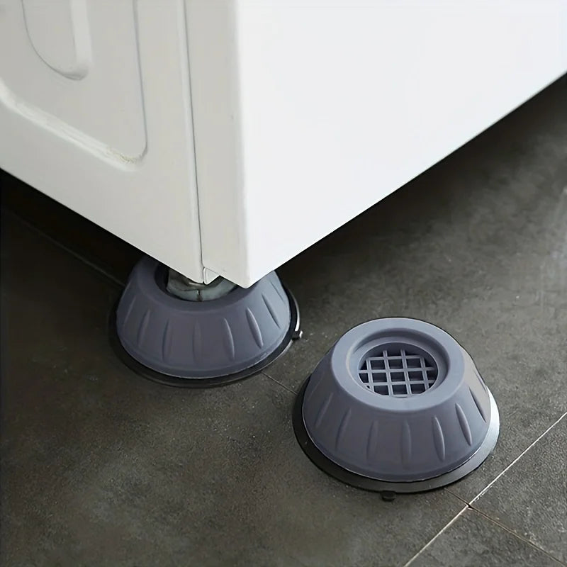 4pcs/Set Anti-Vibration Mats: Protect Laundry Room Floors And Reduce Noise Through Washer Qme