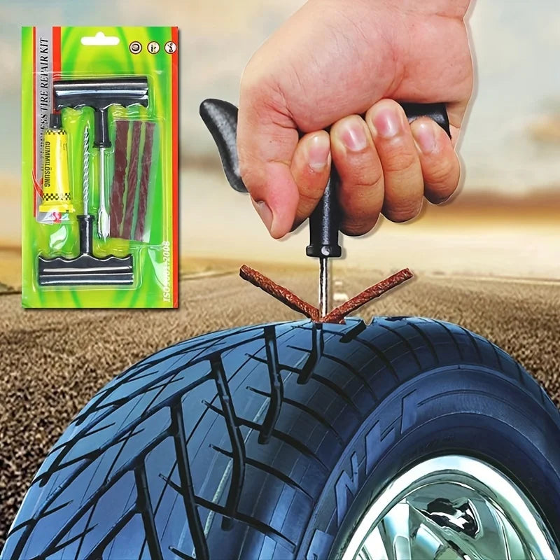 Essential Car & Motorcycle Tire Repair Tool - Get Ready for Any Emergency! Qme