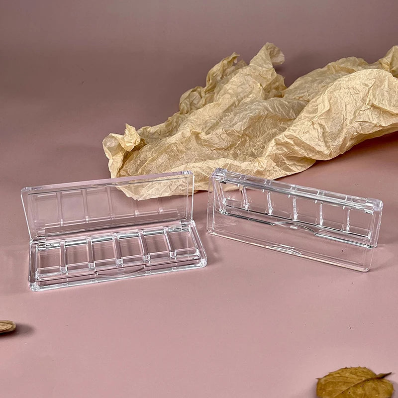 6-Grids Refillable Blusher Makeup Palette Cosmetics Case Holder DIY Qme