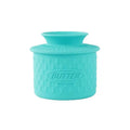 Silicone Butter Cheese Storage Crock Sealed Dustproof Covered Dish Qme Blue