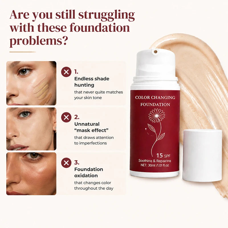 Changing Liquid Foundation Temperature Regulating Skin Concealer Qme