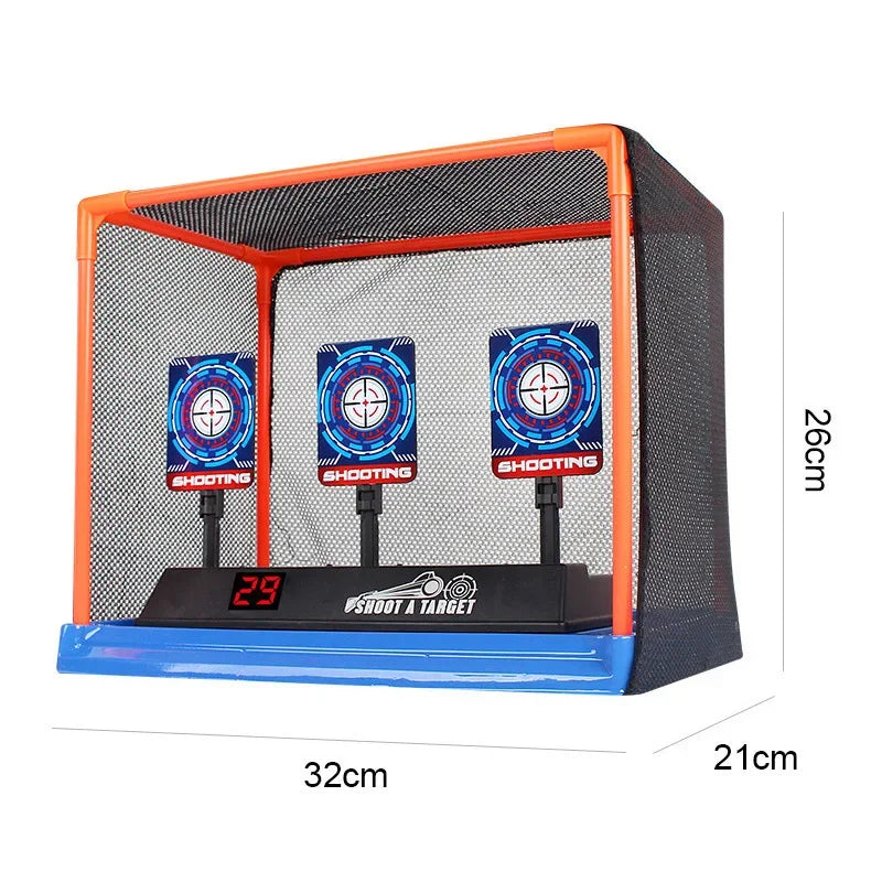 Targets for Nerf Guns Auto Reset Electric Shooting Target Accessories Kids Sound Light Shooting Game Toys High Precision Scoring Qme