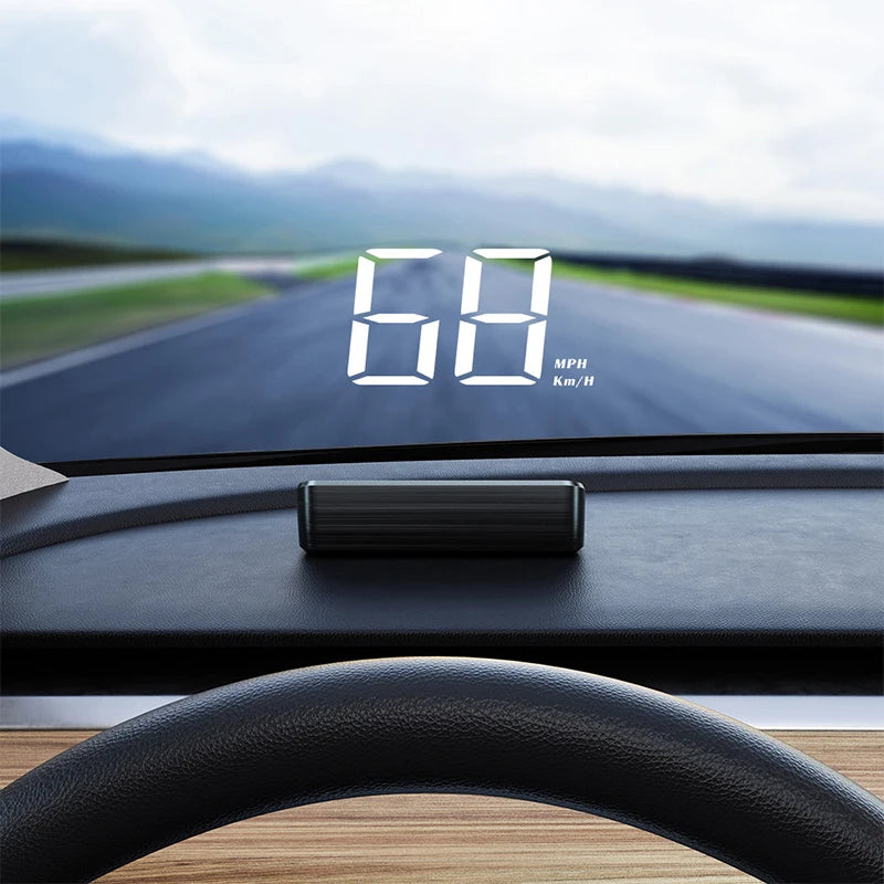 Car Speedometer HUD GPS Head Up Display Digital Speed Meter Qme