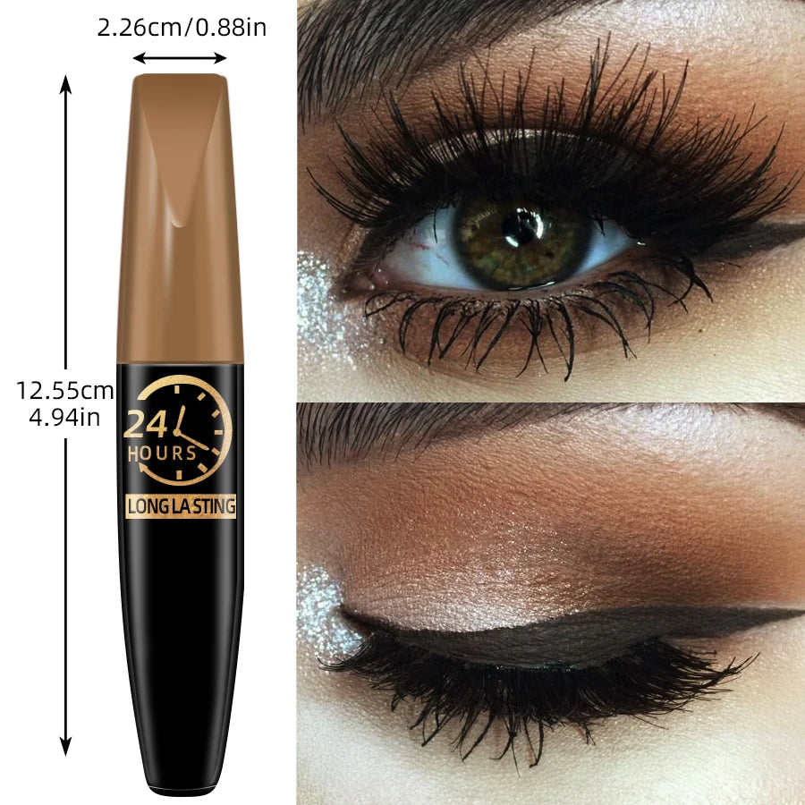 5D Eye Black Mascara Waterproof Lengthens Eyelashes Extension Silk Qme