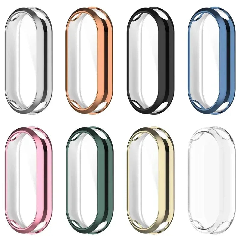 For Xiaomi Mi Band 9 Full Cover PC Case For Xiaomi Mi Band 8 Screen Protector For Mi band8 Protective Case TPU Watch Case Qme