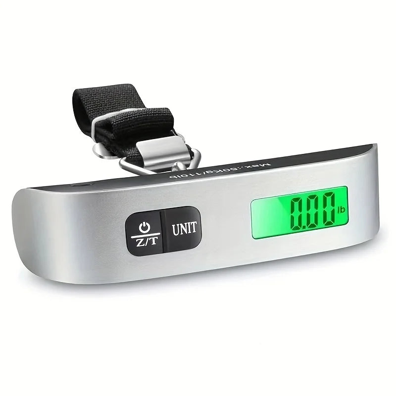 110lb/50kg Portable Scale Digital LCD Display Electronic Luggage Hanging Suitcase Travel Weighs Baggage Bag Weight Balance Tools Qme