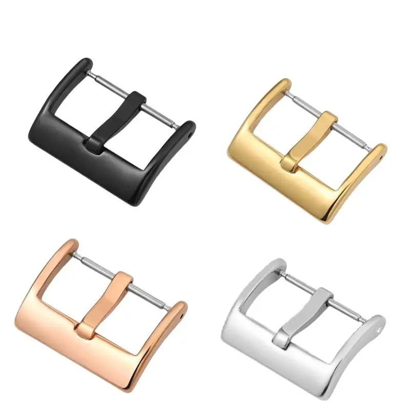 Metal Watch Pin Buckle Gloss Smooth Replacement Strap Clasp Luxury Qme
