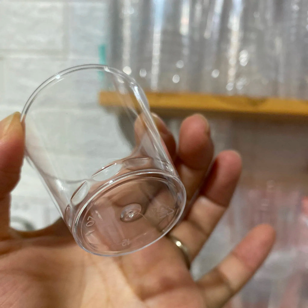 Fruit Juice Milk Tea Drink Ice Cream Dessert Cups Disposable Clear Plastic Supermarket Milk Tea Shop Tasting Cup Party Supplies Qme