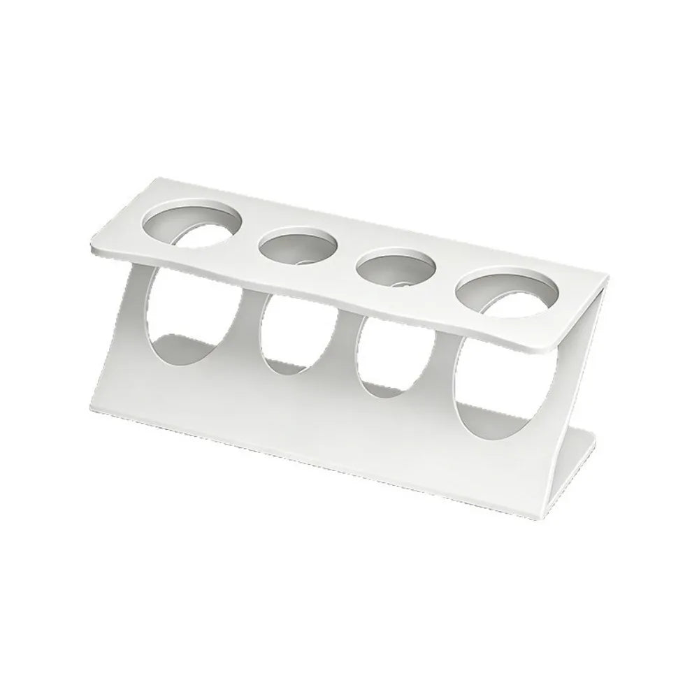 4 Slots Toothbrush Holder Counter Top Toothpaste Razor Storage Rack Bathroom Vanity Washstand Organizer Multi Function Accessory Qme White 1pc