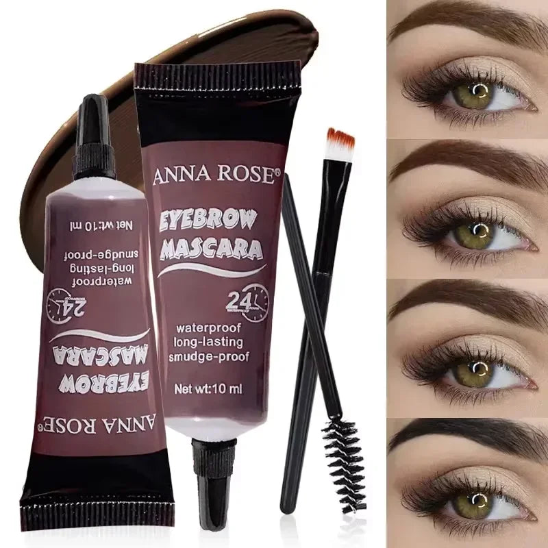 Waterproof Eyebrow Dye Cream Natural 3D Brow Tint Long-lasting Qme