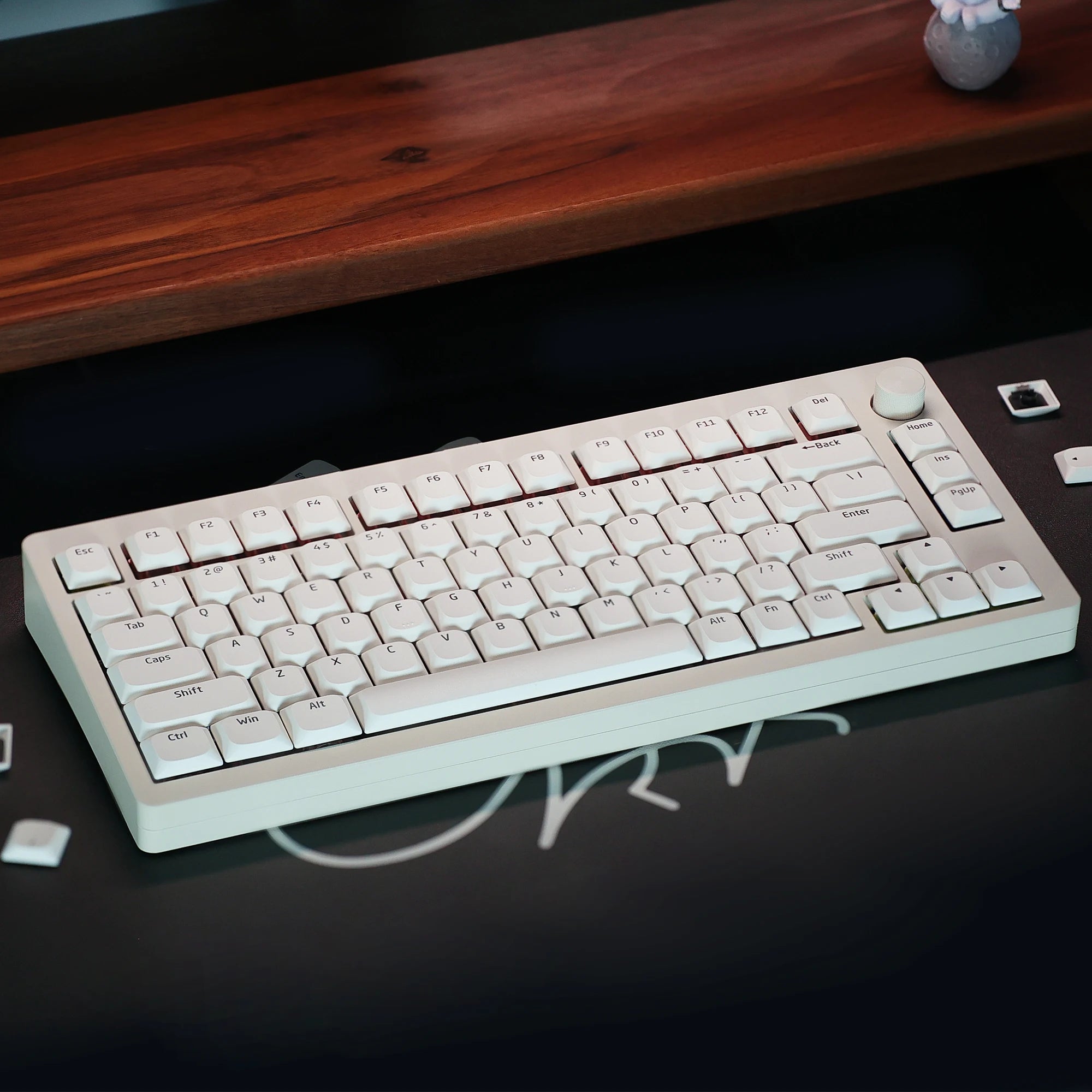 Chosfox 118 Keys Black White Universal SA Low Profile PBT Keycaps Mechanical Keyboard Custom Gaming Keyboards MX Switch Keycaps Qme