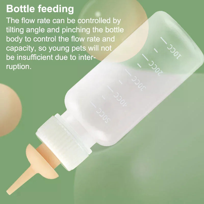 Pet Feeding Nipple Mini Cat Silicone Feeding Feeder For Newborn Small Animals Pet Feeding Can Squeeze Liquid Milk Bottle Qme