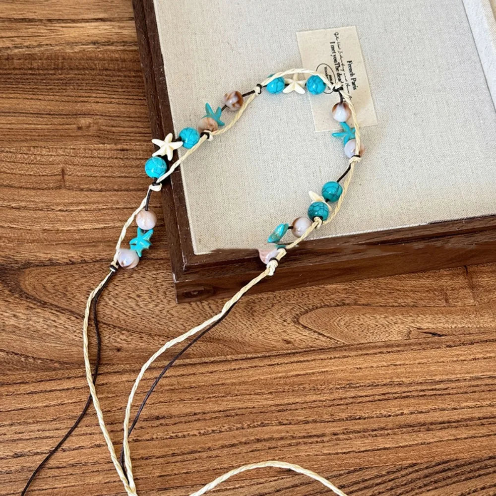 Woven Bohemia Hair Band Accessories Korean Dress Waist Chain Skirt Qme Style D