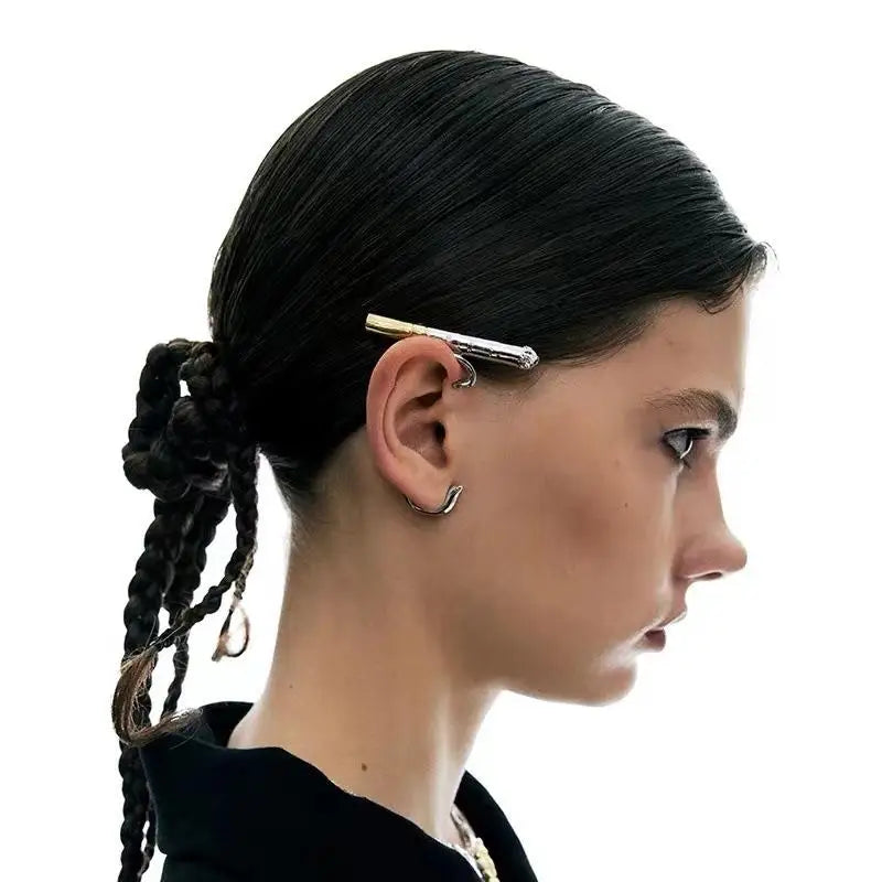 Vintage Style Cigarette Ear Clip; Unisex Punk Rock Hip Hop Ear Bone Stud Earring for Women and Girls Qme Default Title