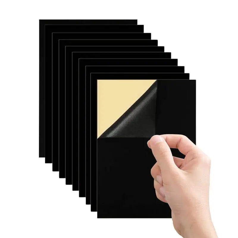 Self Adhesive Felt Sheets 10pcs Solid Color Sticky Felt in A4 Size Peel and Stick Felt Sheets Soft Felt Fabric Sheets Stick Qme