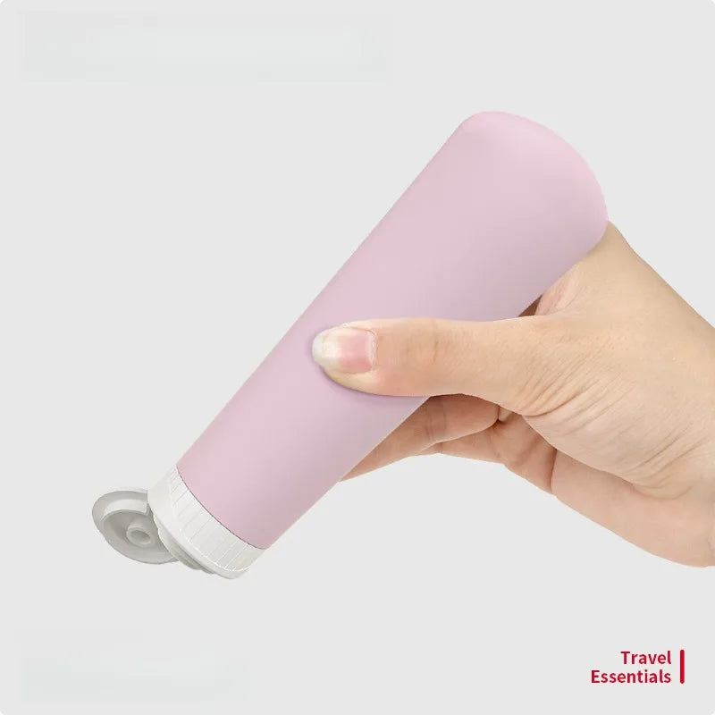 Travel Squeeze Hose Empty Bottle Shampoo Shower Gel Lotion Cosmetics Qme