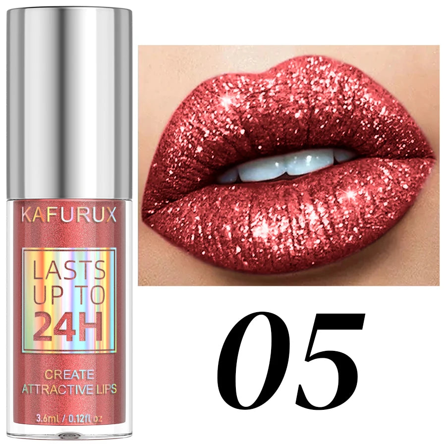 20 Matte Shiny Glitter Liquid Lipstick Lip Gloss Diamond Makeup